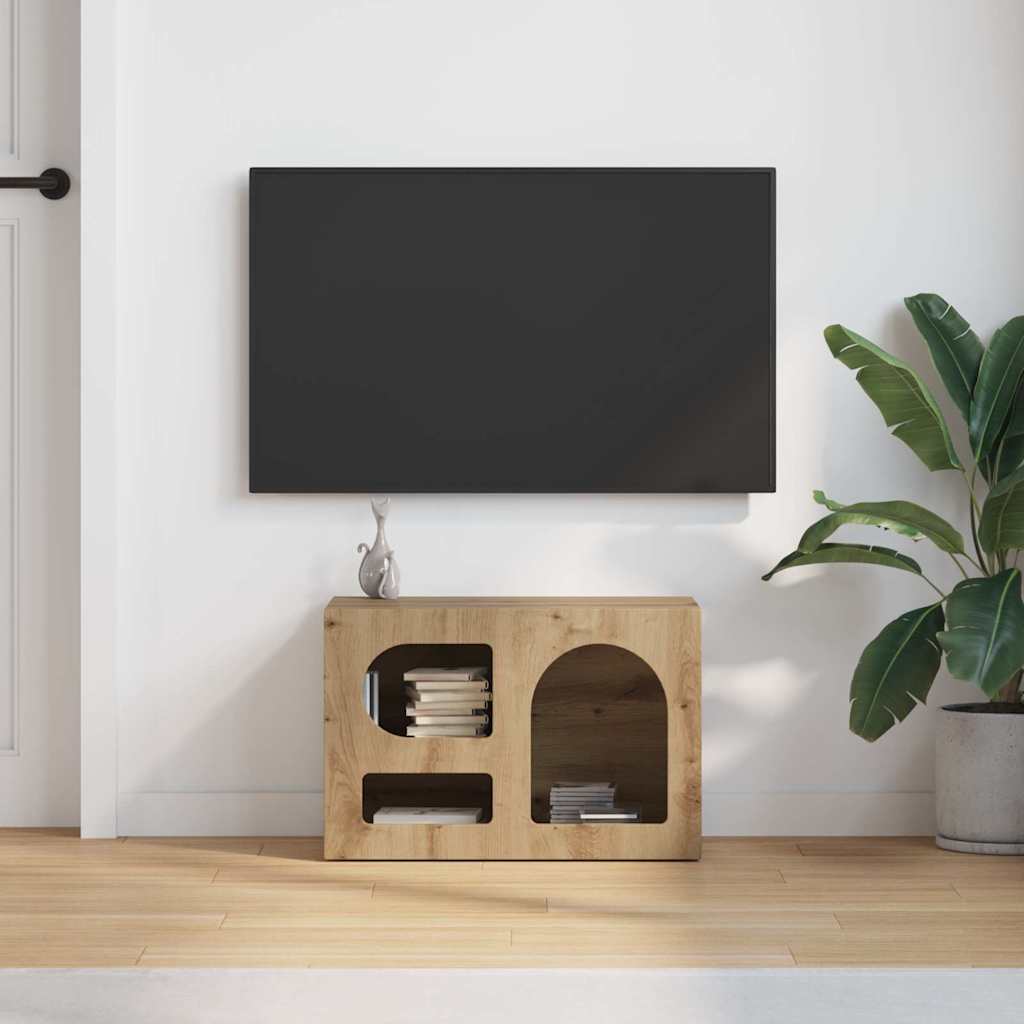 Meuble TV vidaXL chêne Artisan 60 x 35 x 40 cm Bois d'ingénierie