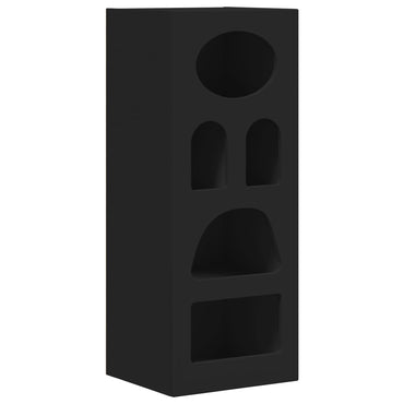 vidaXL Buffet noir 40 x 35 x 100,5 cm, bois d'ingénierie