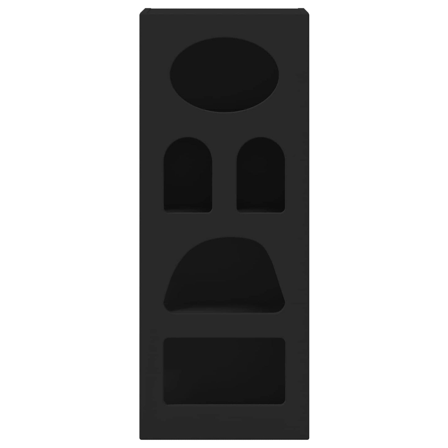 vidaXL Buffet noir 40 x 35 x 100,5 cm, bois d'ingénierie