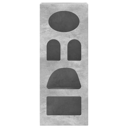 vidaXL Bahut gris béton 40 x 35 x 100,5 cm, bois d'ingénierie