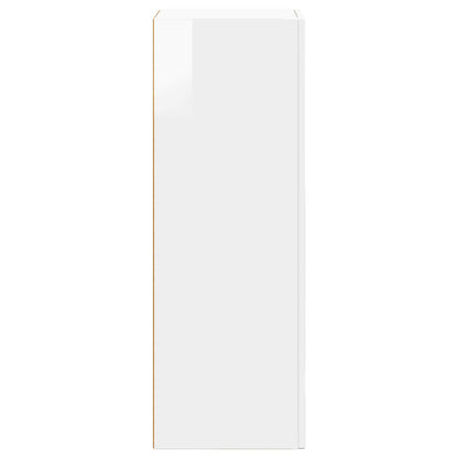 vidaXL Sideboard Hochglanz Weiß 40 x 35 x 100,5 cm Holzwerkstoff