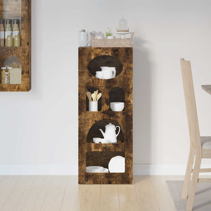 vidaXL Buffet chêne fumé 40 x 35 x 100,5 cm bois d'ingénierie
