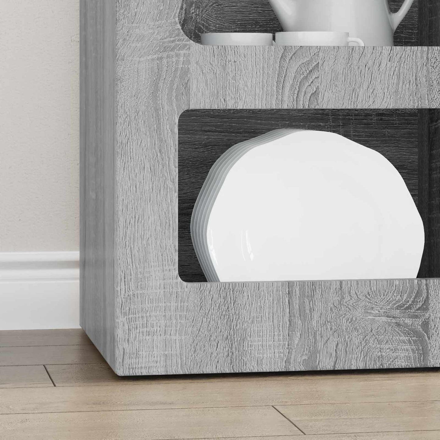 Sideboard Graues Sonoma 40 x 35 x 100,5 cm Holzwerkstoff