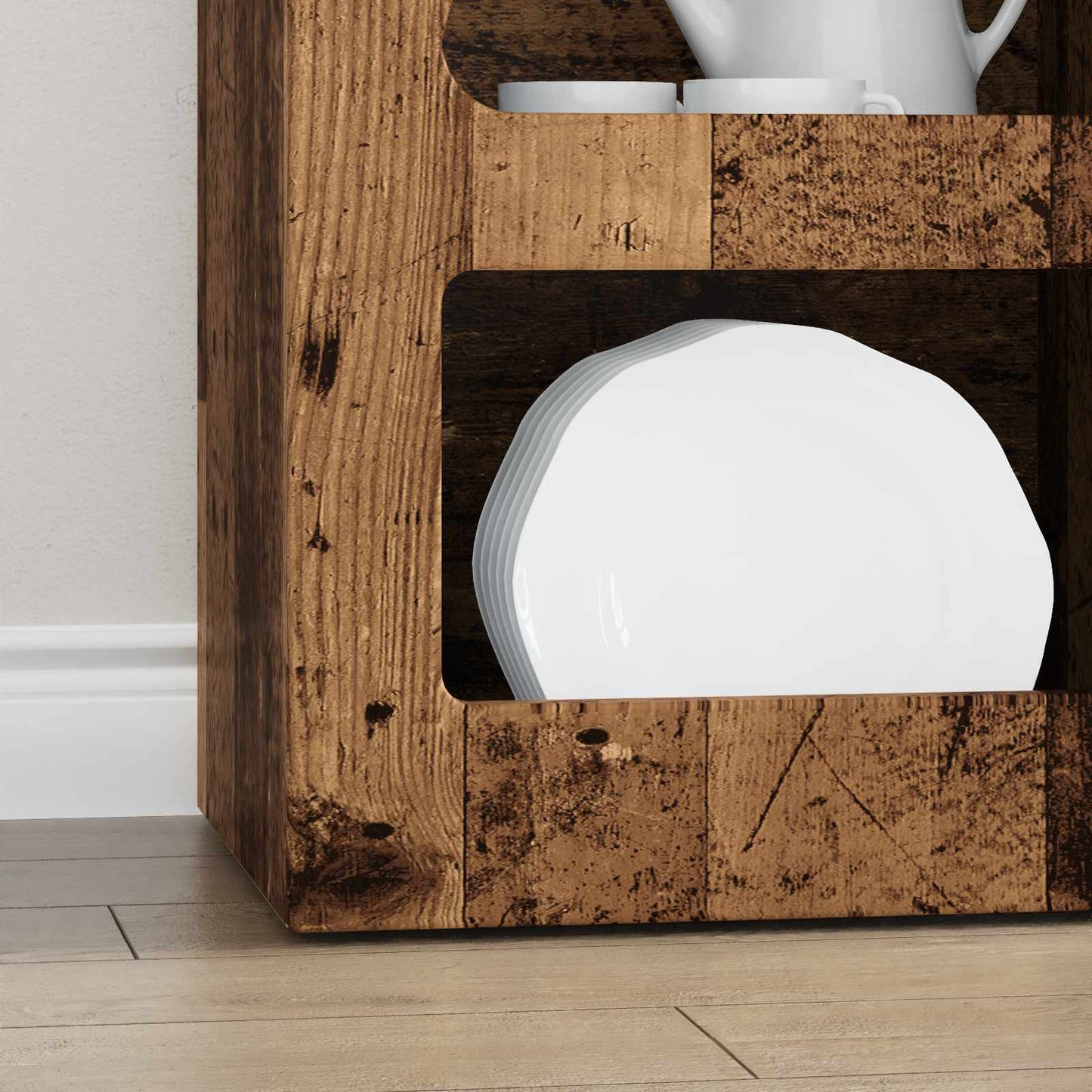 vidaXL Buffet Bois de récupération 40 x 35 x 100,5 cm Bois d'ingénierie