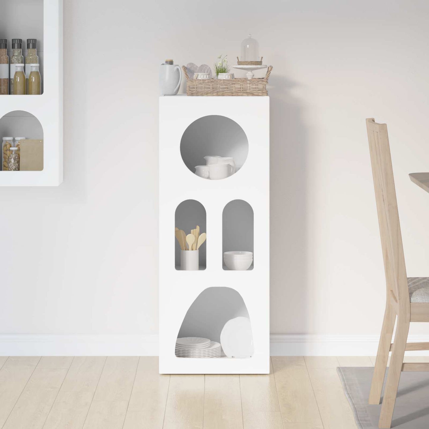 vidaXL Buffet Blanc 40 x 35 x 100,5 cm Bois d'ingénierie