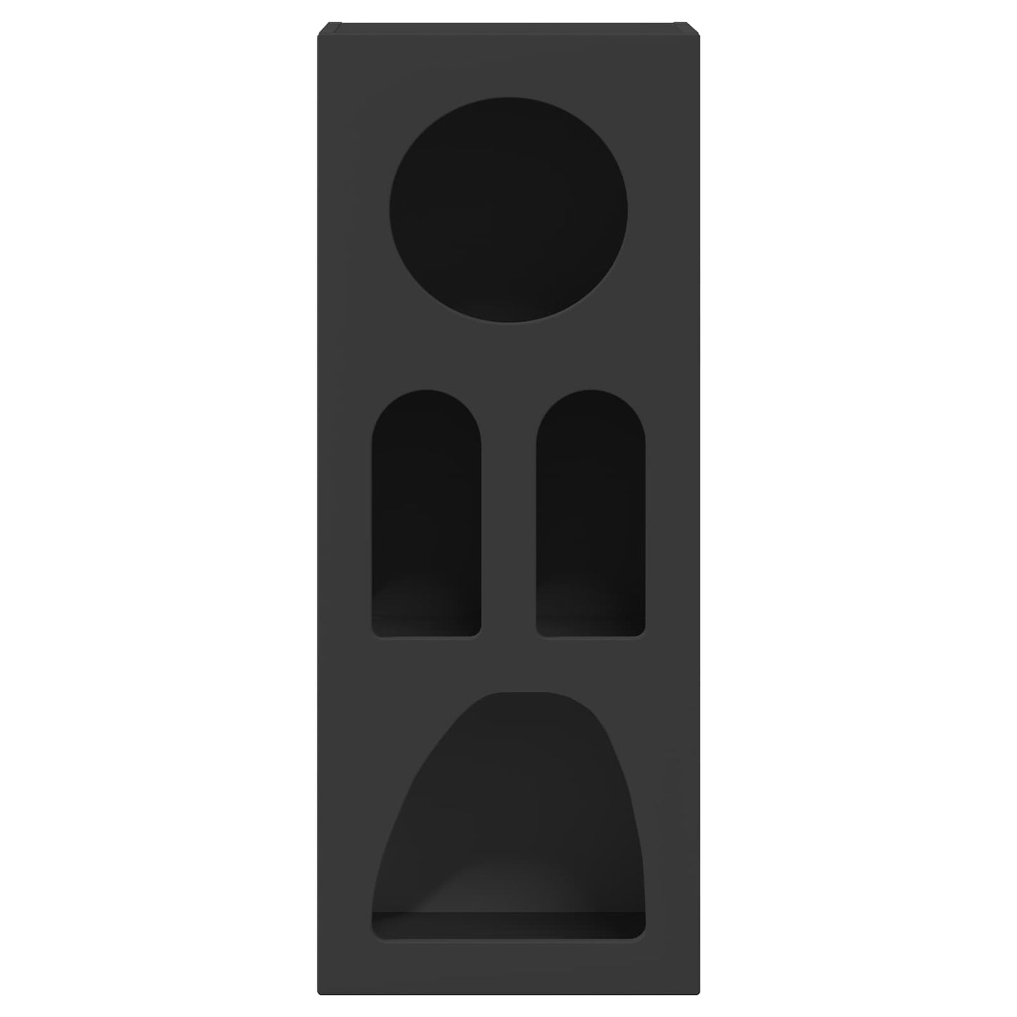 vidaXL Buffet noir 40 x 35 x 100,5 cm, bois d'ingénierie