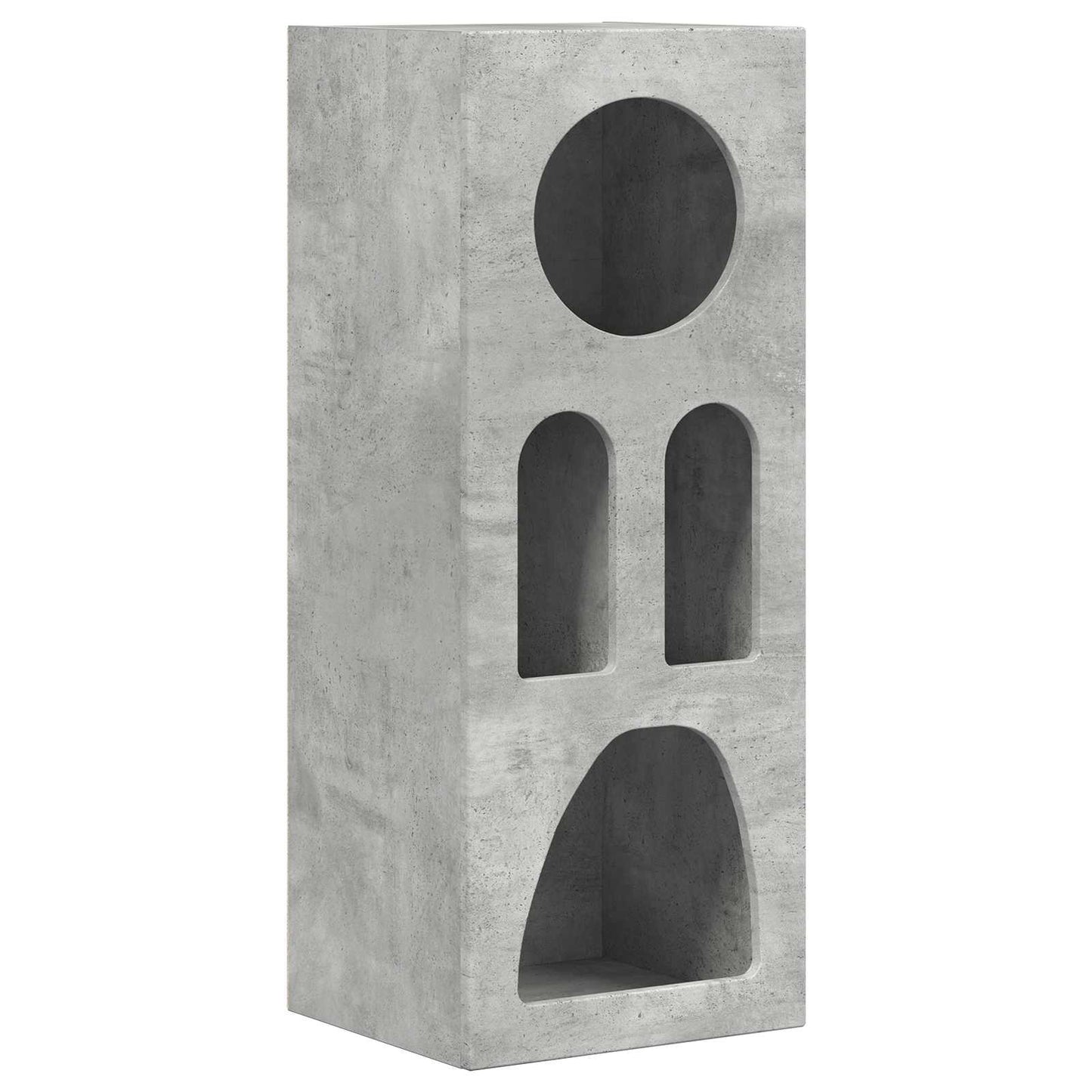 vidaXL Bahut gris béton 40 x 35 x 100,5 cm, bois d'ingénierie
