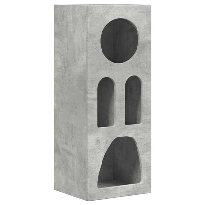 vidaXL Bahut gris béton 40 x 35 x 100,5 cm, bois d'ingénierie