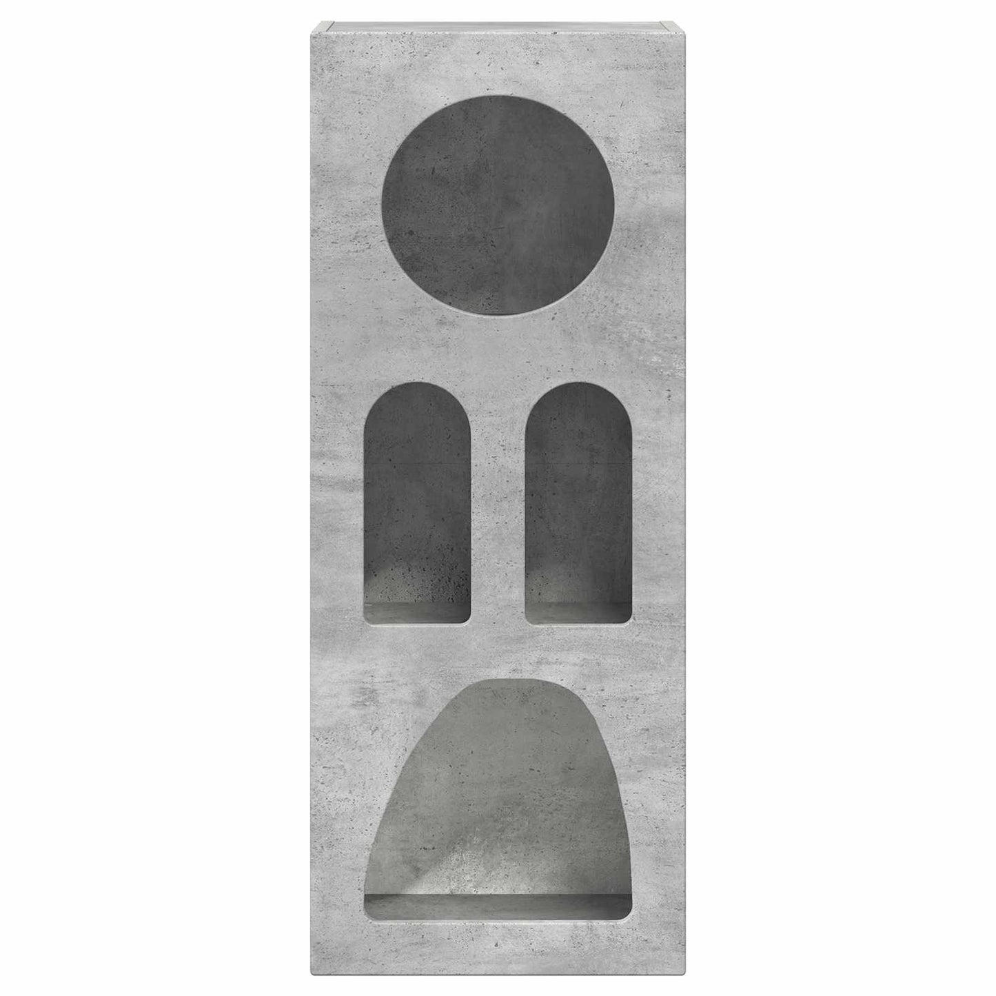 vidaXL Bahut gris béton 40 x 35 x 100,5 cm, bois d'ingénierie