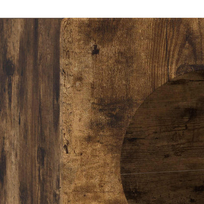 vidaXL Bahut chêne fumé 40 x 35 x 100,5 cm bois d'ingénierie