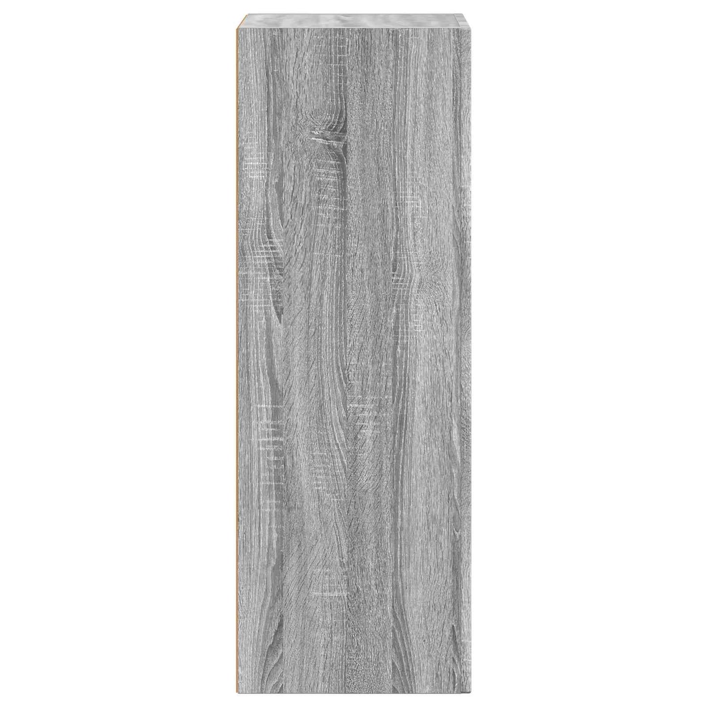 vidaXL Commode Sonoma Gris 40 x 35 x 100,5 cm Bois d'ingénierie