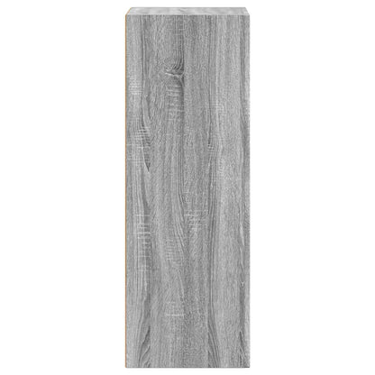 vidaXL Commode Sonoma Gris 40 x 35 x 100,5 cm Bois d'ingénierie