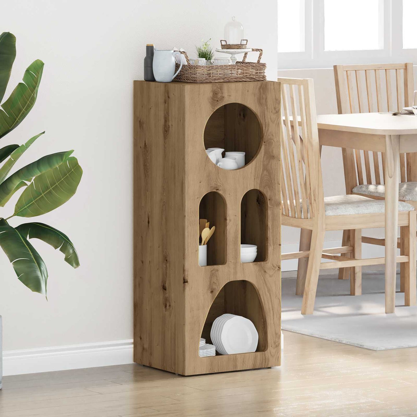 vidaXL Buffet Chêne Artisan 40 x 35 x 100,5 cm Bois d'ingénierie