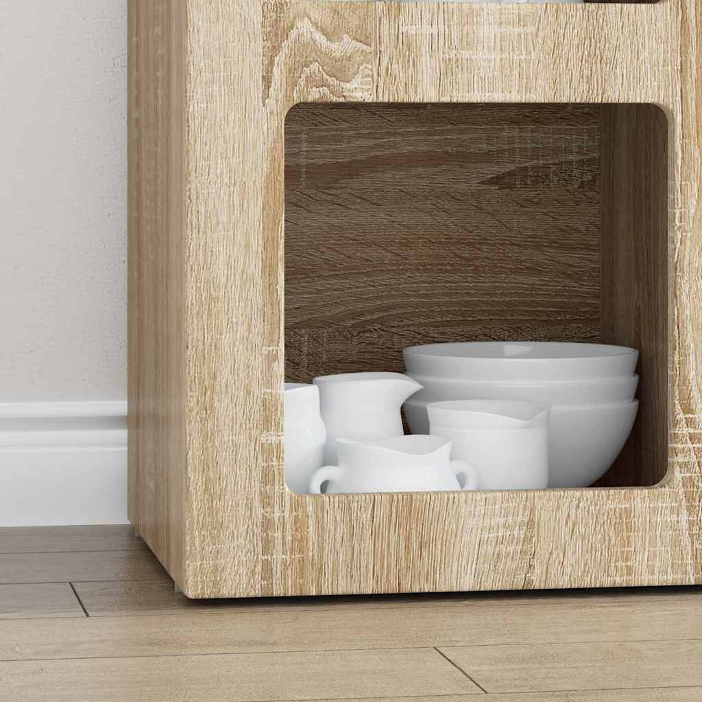 Sideboard Sonoma-Eiche 59 x 35 x 80,5 cm Holzwerkstoff