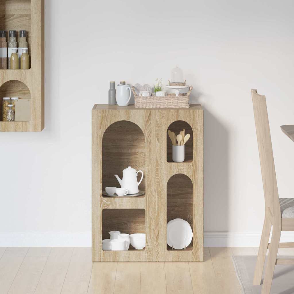 Sideboard Sonoma-Eiche 59 x 35 x 80,5 cm Holzwerkstoff