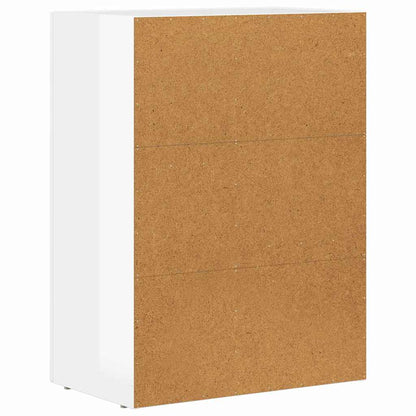 vidaXL Bahut haut brillant blanc 59 x 35 x 80,5 cm bois d'ingénierie