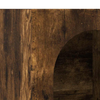 vidaXL Buffet Chêne fumé 59 x 35 x 80,5 cm Bois d'ingénierie