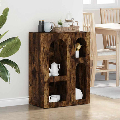 vidaXL Buffet Chêne fumé 59 x 35 x 80,5 cm Bois d'ingénierie