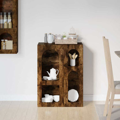 vidaXL Buffet Chêne fumé 59 x 35 x 80,5 cm Bois d'ingénierie