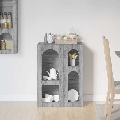vidaXL Commode Gris Sonoma 59 x 35 x 80,5 cm Aggloméré