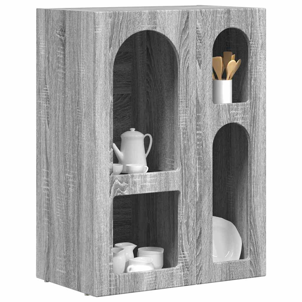 vidaXL Commode Gris Sonoma 59 x 35 x 80,5 cm Aggloméré