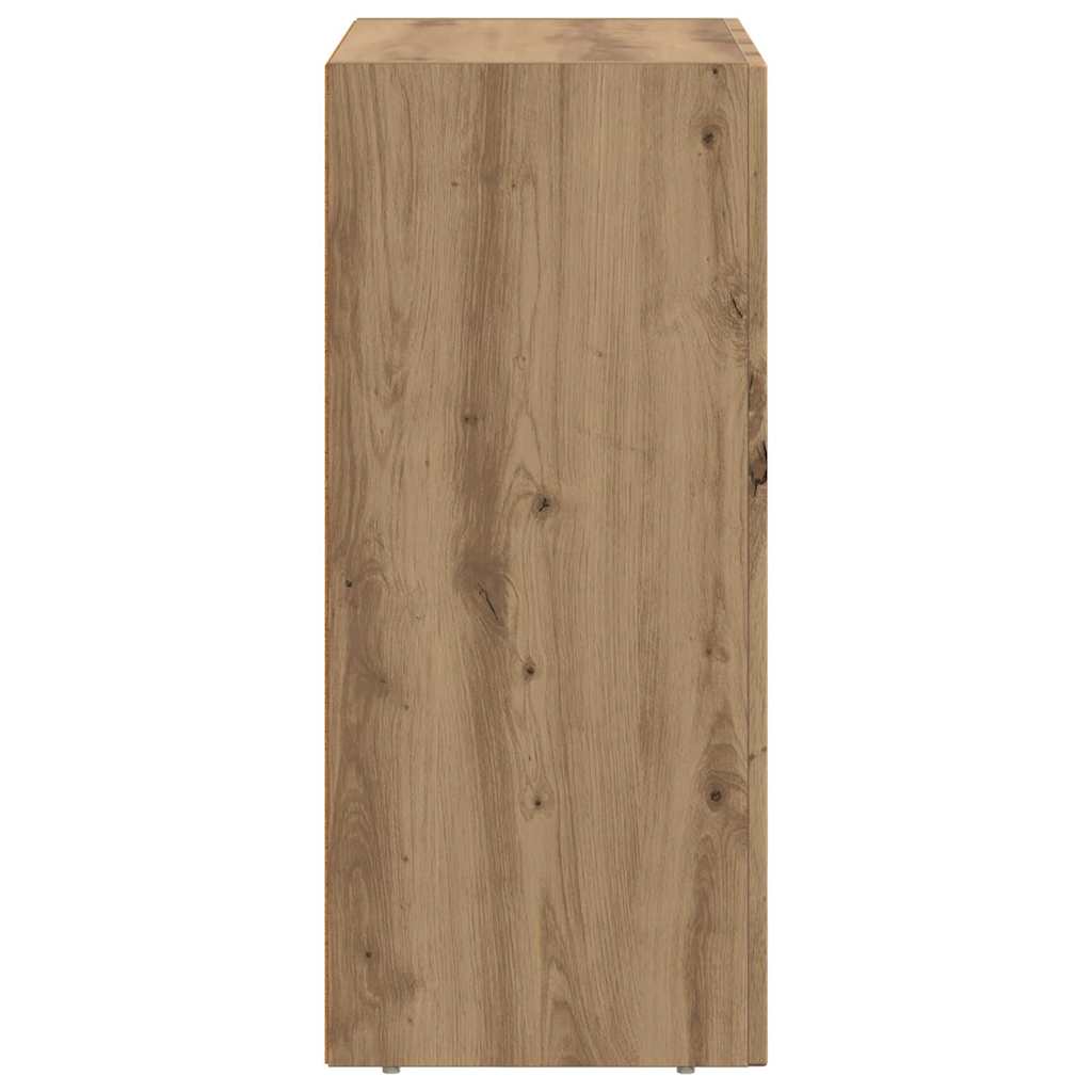 vidaXL Buffet chêne artisanal 59 x 35 x 80,5 cm, bois d'ingénierie