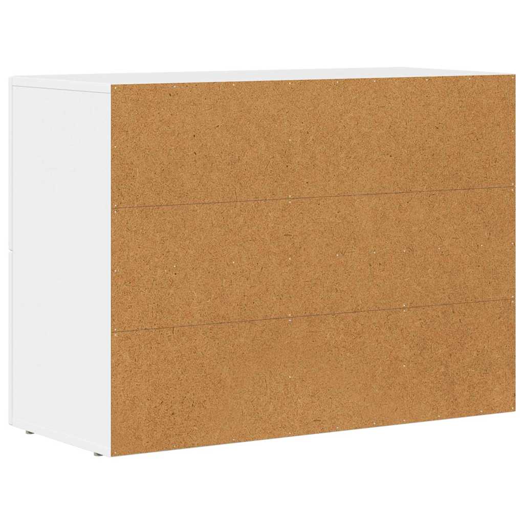 vidaXL Buffet blanc 80,5 x 35 x 59 cm Bois d'ingénierie