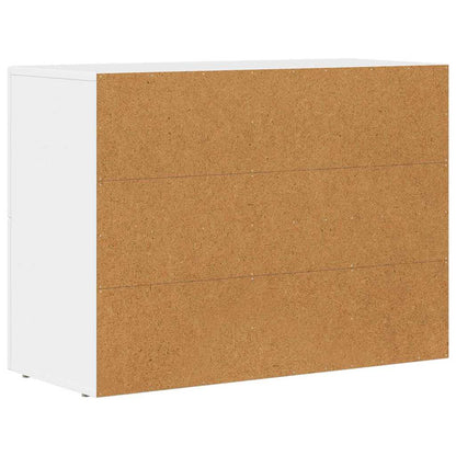 vidaXL Buffet blanc 80,5 x 35 x 59 cm Bois d'ingénierie