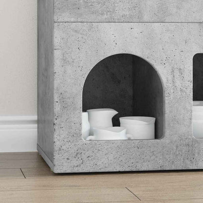 Sideboard Beton Grau 80,5 x 35 x 59 cm Holzwerkstoff
