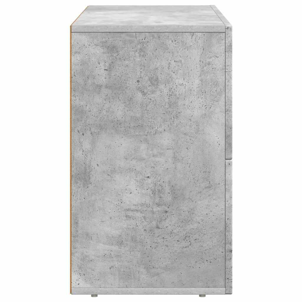Sideboard Beton Grau 80,5 x 35 x 59 cm Holzwerkstoff
