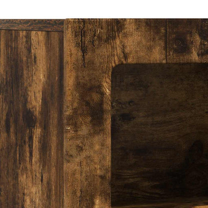 vidaXL Buffet Chêne fumé 80,5 x 35 x 59 cm Bois d'ingénierie