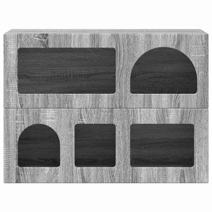 Sideboard Graues Sonoma 80,5 x 35 x 59 cm Holzwerkstoff