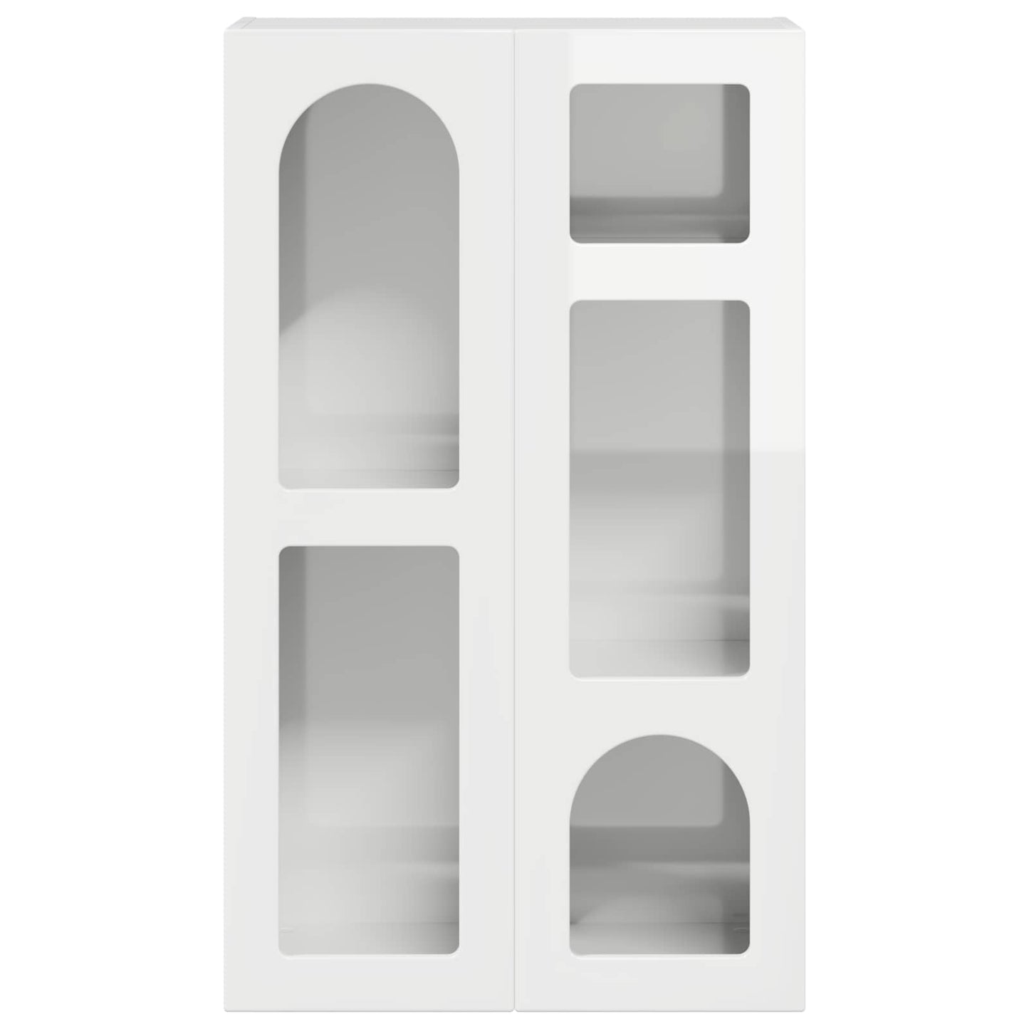 vidaXL Buffet blanc brillant 59 x 35 x 100,5 cm bois d'ingénierie