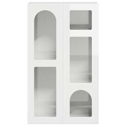 vidaXL Buffet blanc brillant 59 x 35 x 100,5 cm bois d'ingénierie