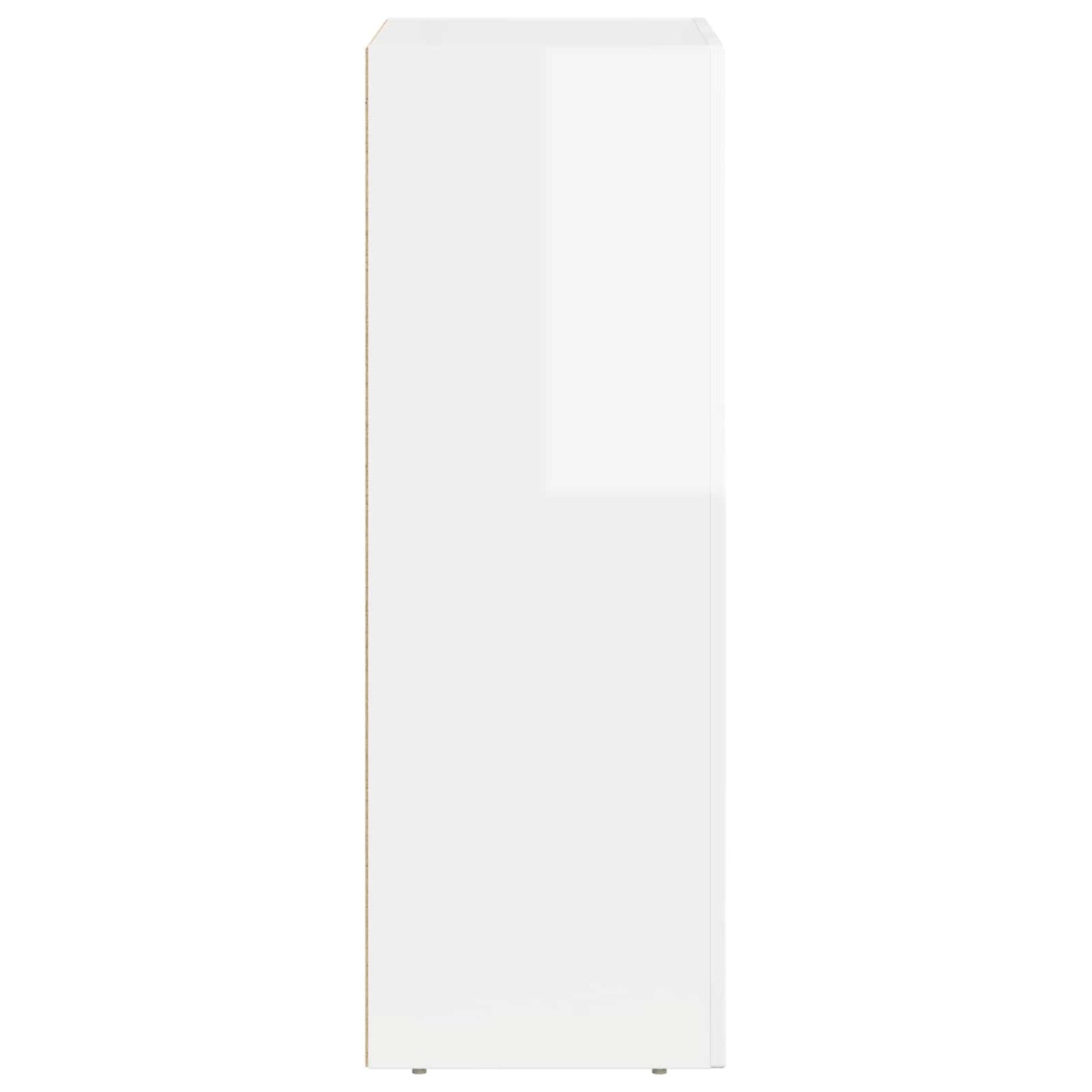 vidaXL Buffet blanc brillant 59 x 35 x 100,5 cm bois d'ingénierie