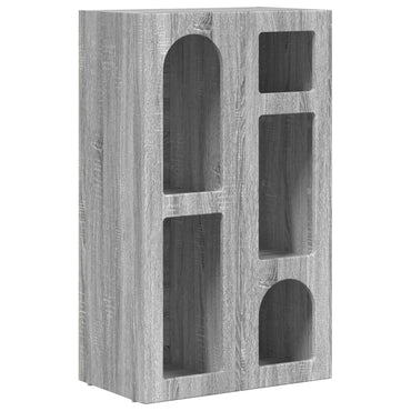 vidaXL Buffet bas gris Sonoma 59 x 35 x 100,5 cm, bois d'ingénierie