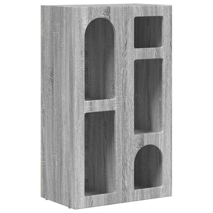 vidaXL Buffet bas gris Sonoma 59 x 35 x 100,5 cm, bois d'ingénierie