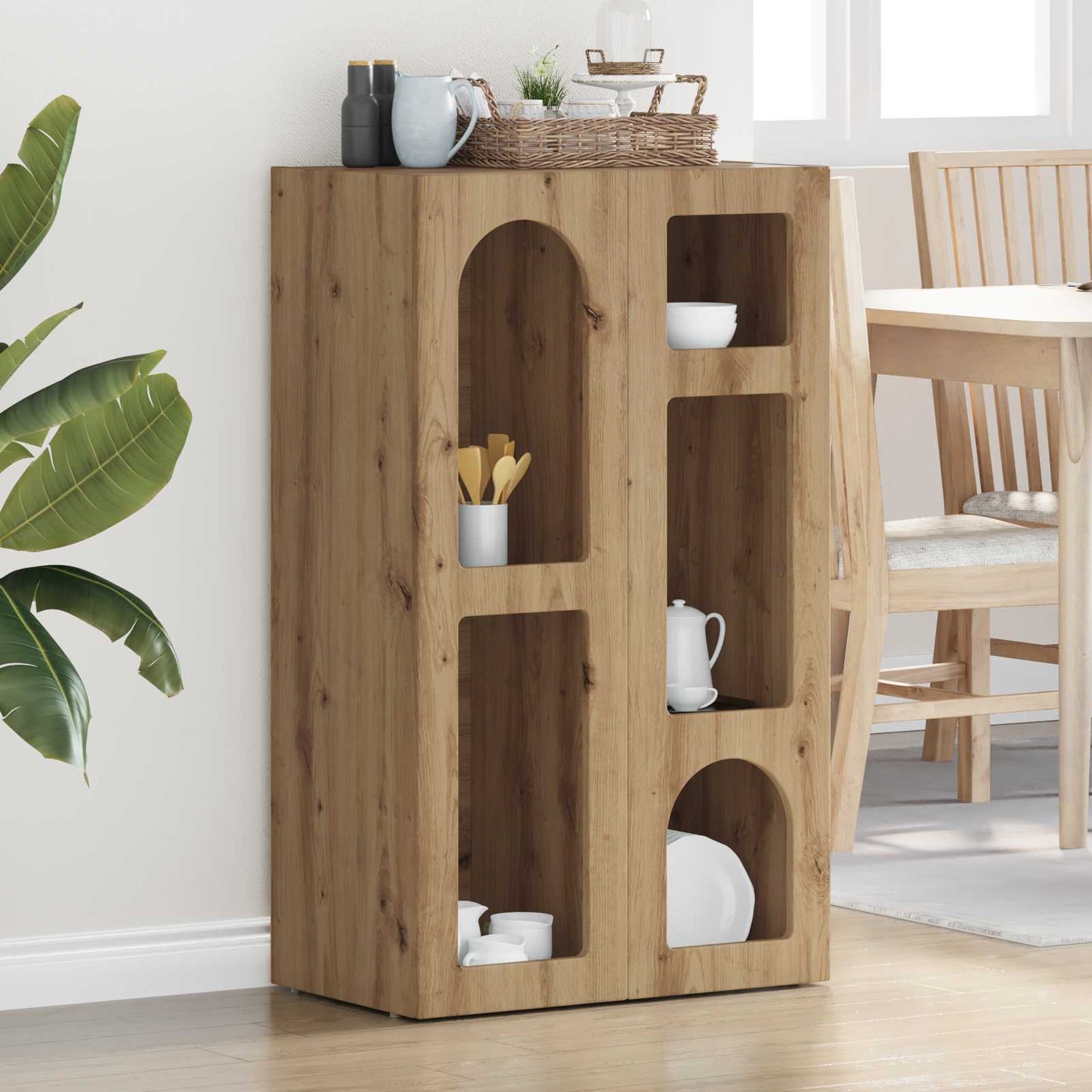 vidaXL Buffet chêne artisanat 59 x 35 x 100,5 cm Bois d'ingénierie