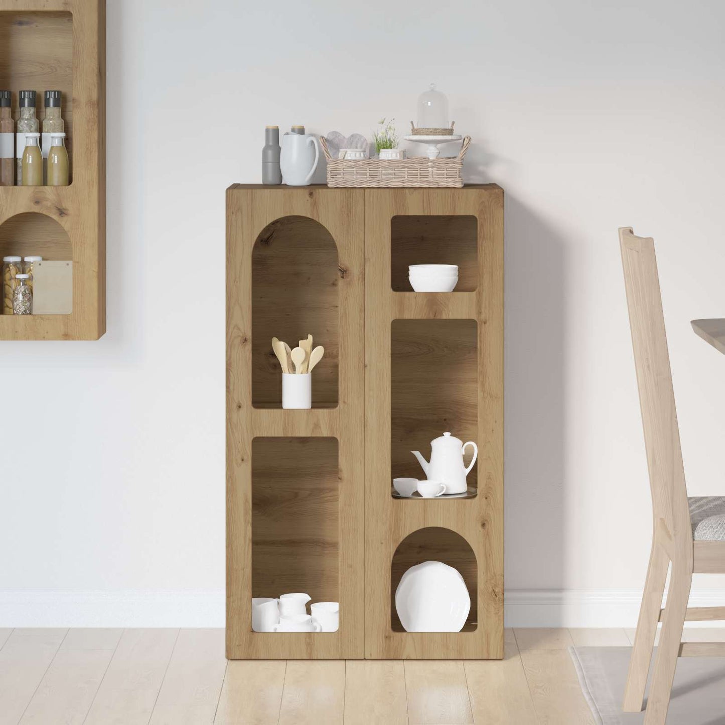 vidaXL Buffet chêne artisanat 59 x 35 x 100,5 cm Bois d'ingénierie