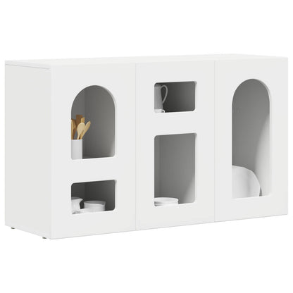 vidaXL Buffet blanc 100 x 35 x 59 cm en bois d'ingénierie