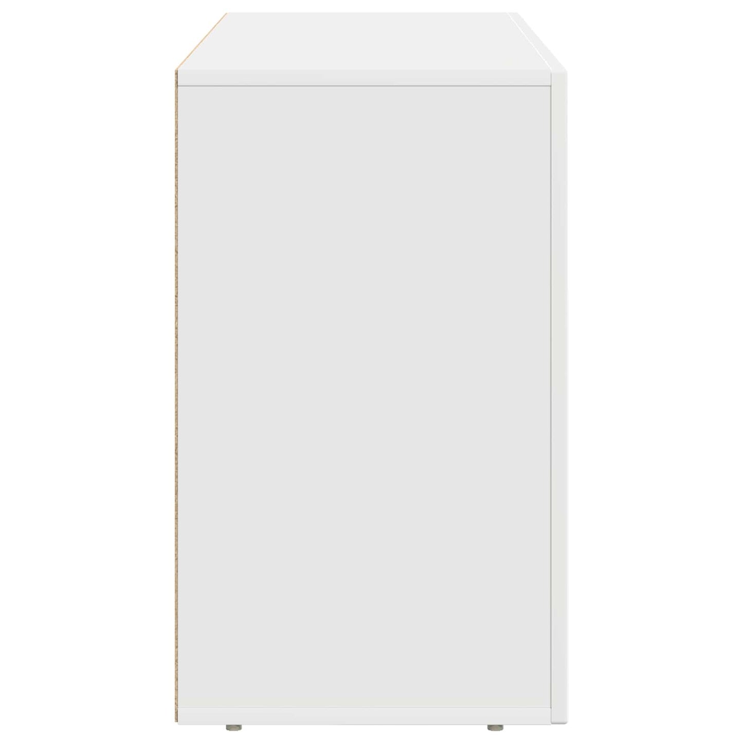vidaXL Buffet blanc 100 x 35 x 59 cm en bois d'ingénierie