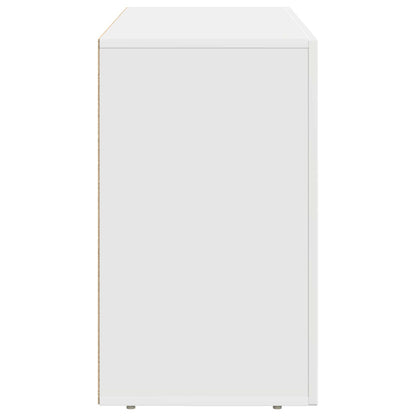 vidaXL Buffet blanc 100 x 35 x 59 cm en bois d'ingénierie