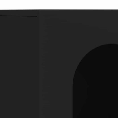 Sideboard Schwarz 100 x 35 x 59 cm Holzwerkstoff