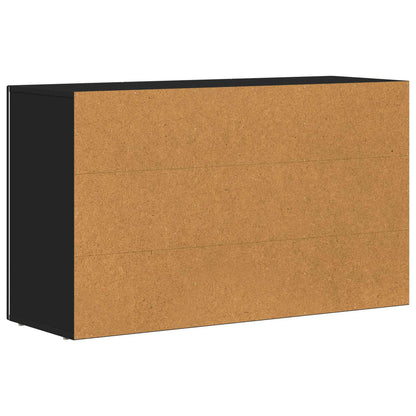 Sideboard Schwarz 100 x 35 x 59 cm Holzwerkstoff