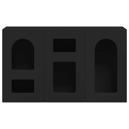 Sideboard Schwarz 100 x 35 x 59 cm Holzwerkstoff