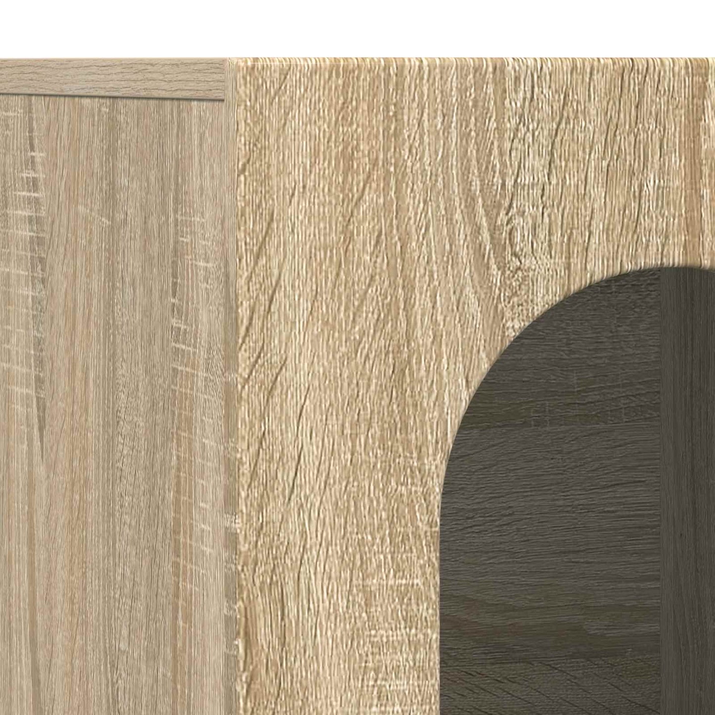 vidaXL Sideboard Sonoma-Eiche 100 x 35 x 59 cm Holzwerkstoff