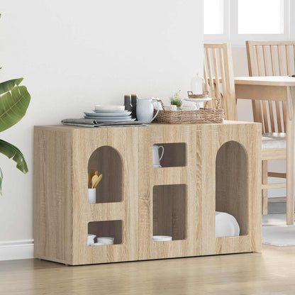 vidaXL Sideboard Sonoma-Eiche 100 x 35 x 59 cm Holzwerkstoff