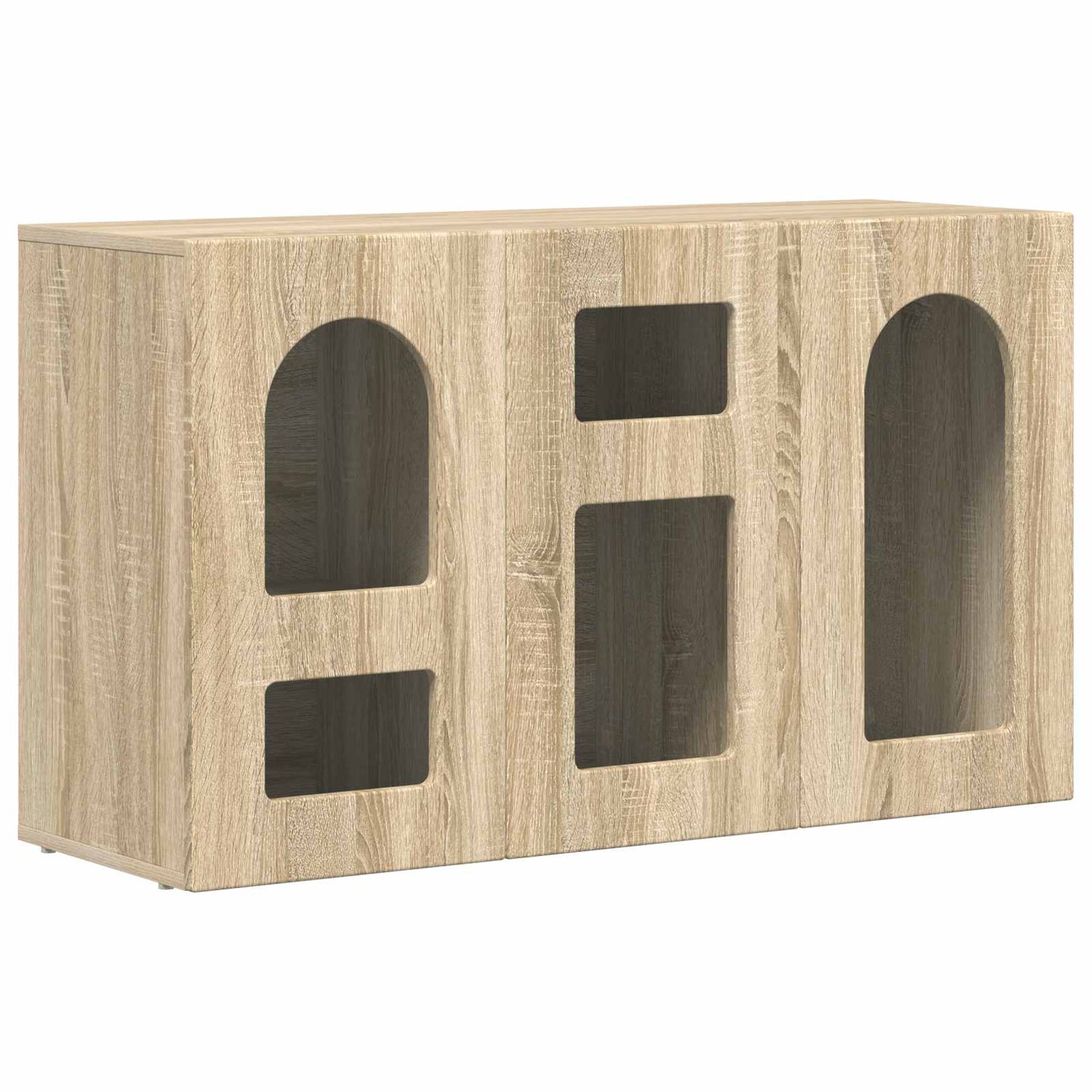 vidaXL Sideboard Sonoma-Eiche 100 x 35 x 59 cm Holzwerkstoff
