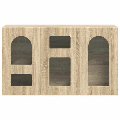 vidaXL Sideboard Sonoma-Eiche 100 x 35 x 59 cm Holzwerkstoff