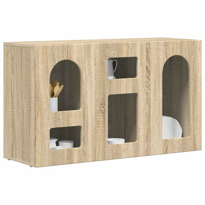 vidaXL Sideboard Sonoma-Eiche 100 x 35 x 59 cm Holzwerkstoff